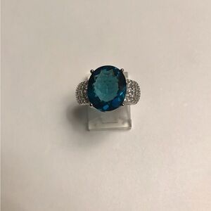 London Blue Topaz 925 Sterling Silver Ring